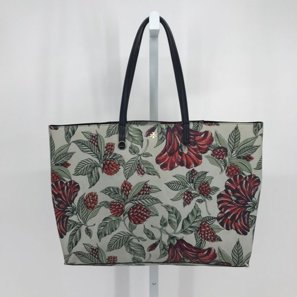 Tory Burch Handbags - Tory Burch Large Kerrington Square Tote in Green Acres